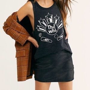 FREE PEOPLE Black Summer Love Vegan Suede Mini Skirt